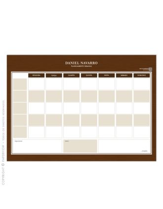 Desk Planner Semanal | Ristretto