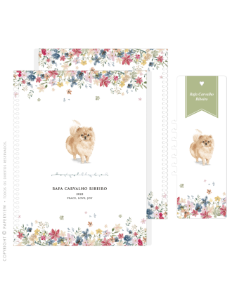 Capa Extra Removível Dogs Springtime