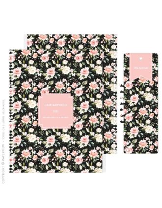 Capa Extra Removível Floral Vintage Noir