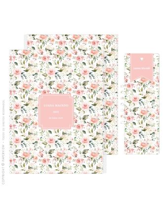 Capa Extra Removível Floral Vintage White