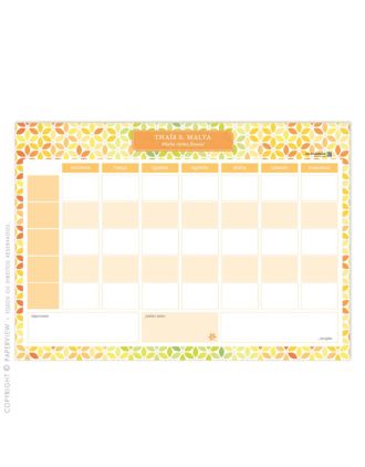 Desk Planner Semanal | Bee Flower Citrus